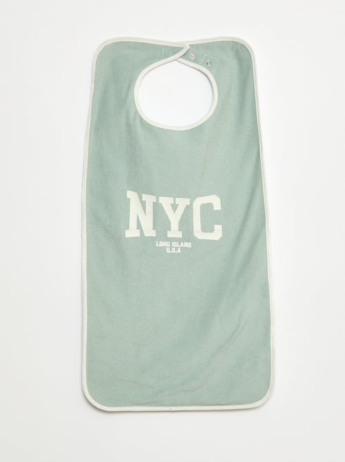 Lot de 2 grands bavoirs éponge - collection facile à enfiler - Kiabi