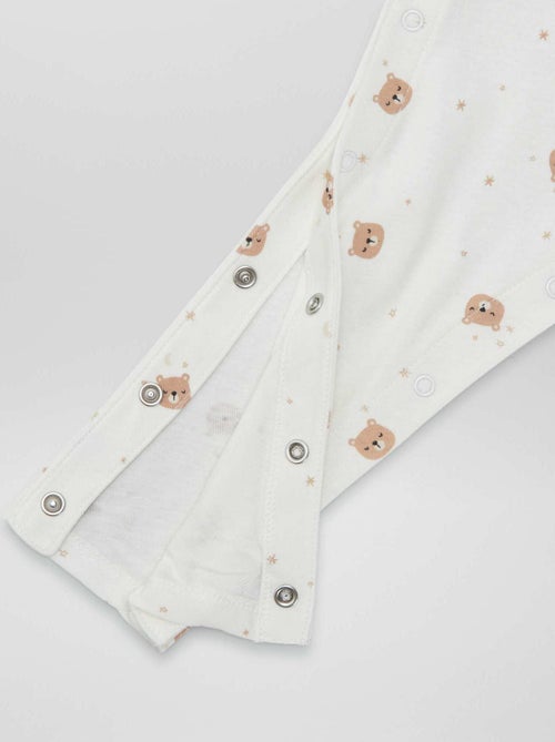 Lot de 2 leggings avec pressions - collection facile à enfiler - Kiabi