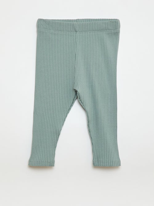 Lot de 2 leggings côtelés - Kiabi