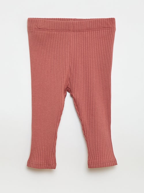 Lot de 2 leggings côtelés - Kiabi