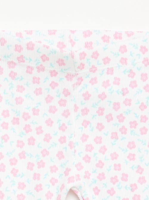 Lot de 2 leggings côtelés - Kiabi