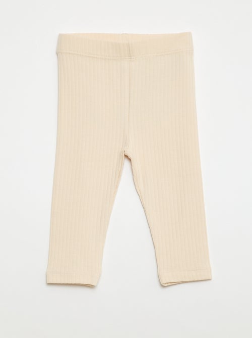 Lot de 2 leggings côtelés - Kiabi