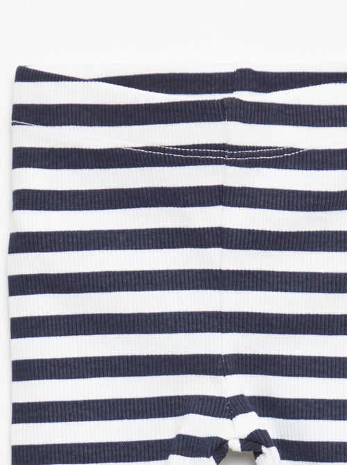 Lot de 2 leggings côtelés - Kiabi