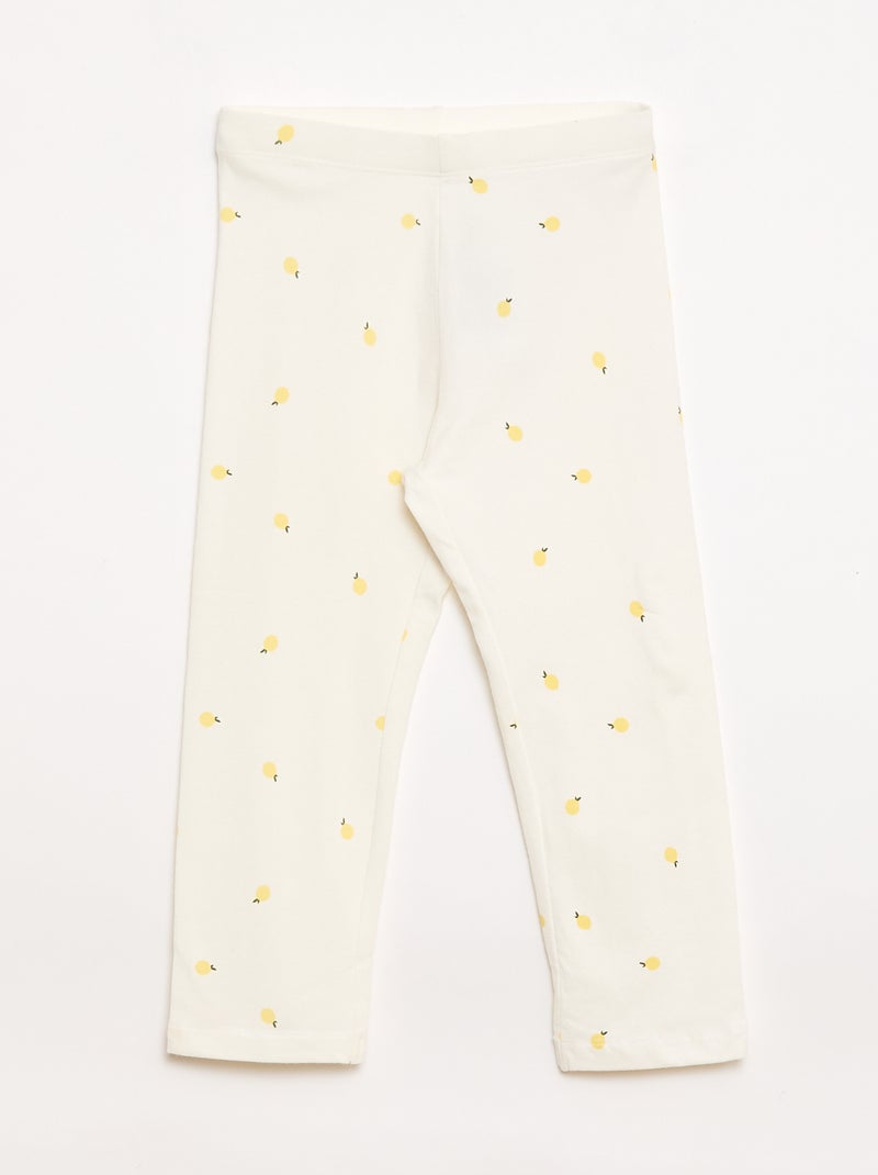 Lot de 2 leggings court Jaune - Kiabi
