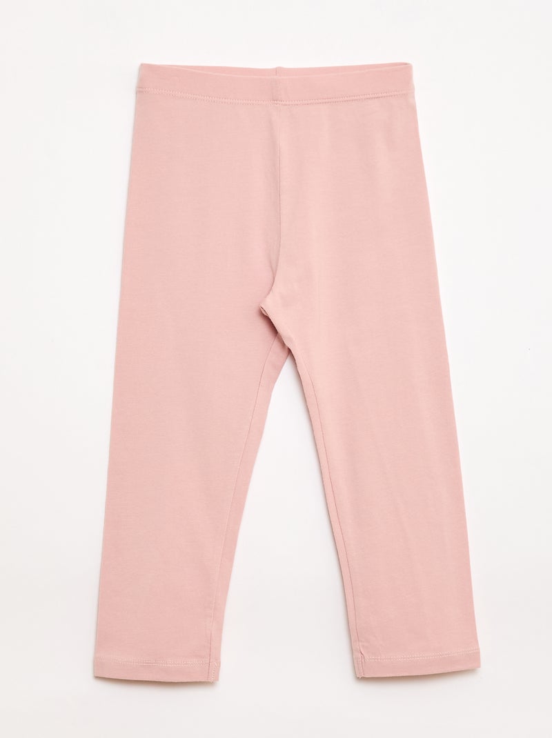 Lot de 2 leggings court Rose - Kiabi