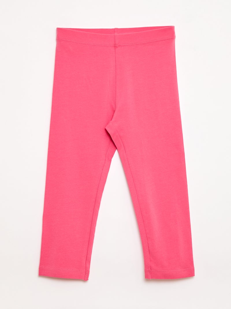 Lot de 2 leggings court Rose - Kiabi