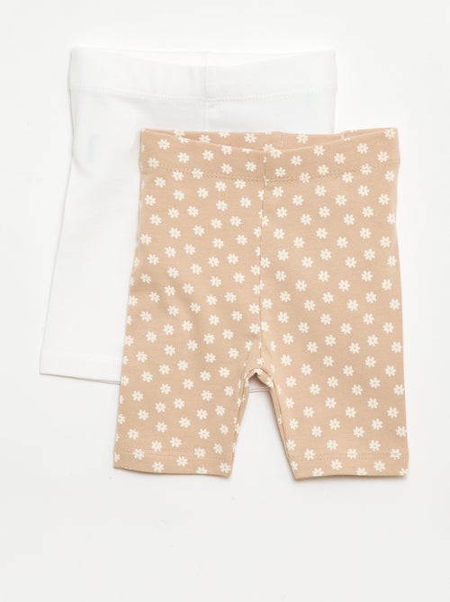 Lot de 2 leggings courts - Kiabi