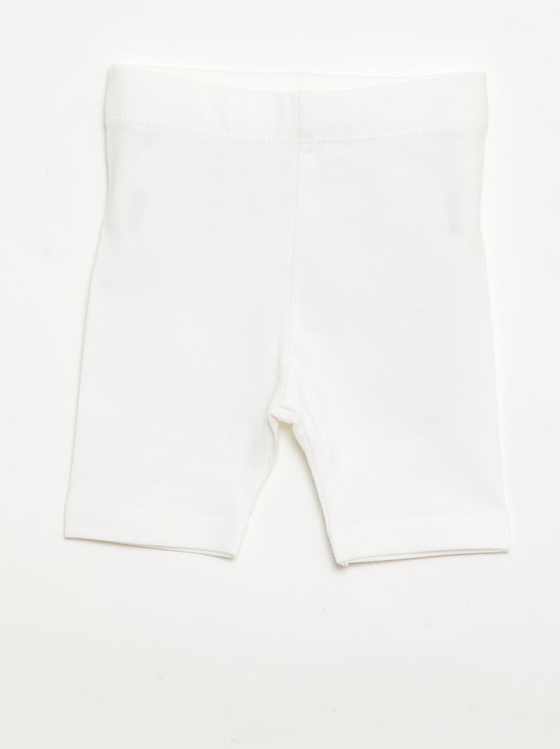 Lot de 2 leggings courts Beige - Kiabi