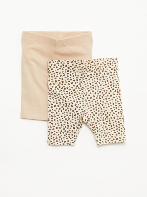 Lot de 2 leggings courts - Kiabi