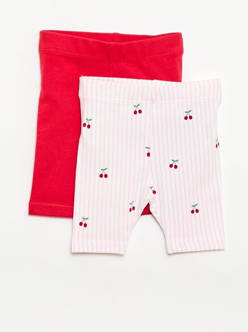 Lot de 2 leggings courts - Kiabi