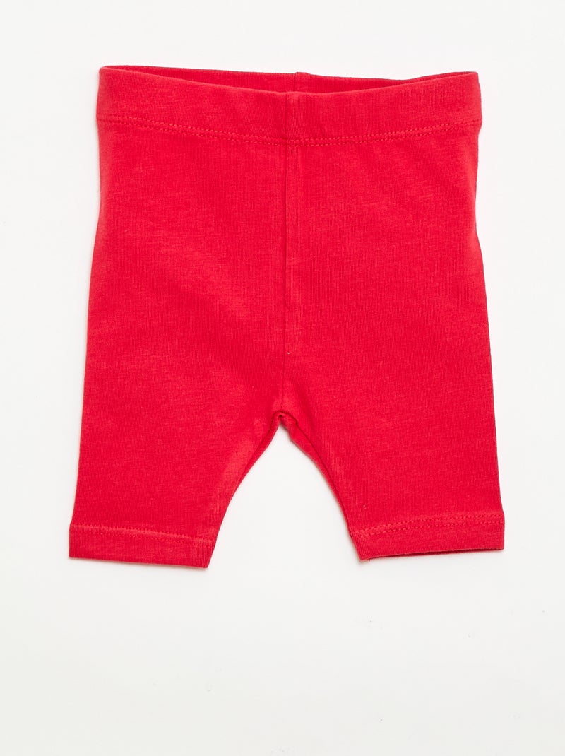 Lot de 2 leggings courts Blanc - Kiabi