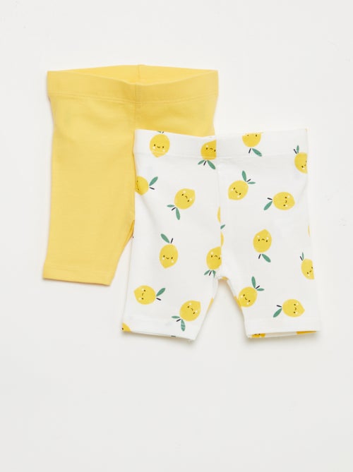 Lot de 2 leggings courts - Kiabi