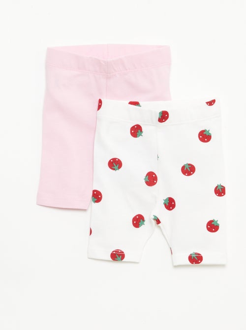 Lot de 2 leggings courts - Kiabi