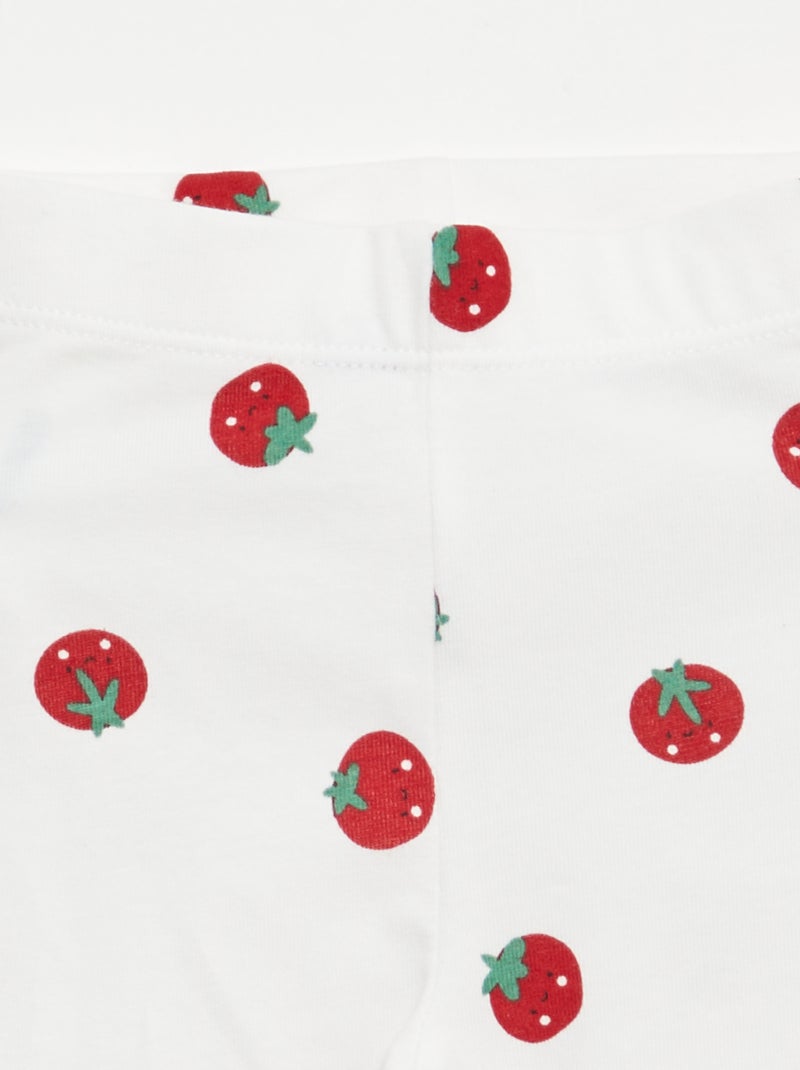 Lot de 2 leggings courts Rose - Kiabi