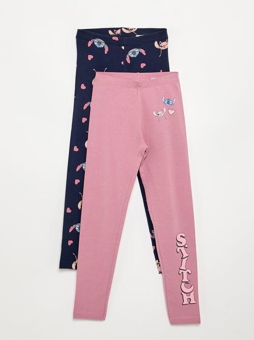 Lot de 2 leggings 'Disney' en jersey - Kiabi Lot de 2 leggings 'Disney' en jersey - Kiabi