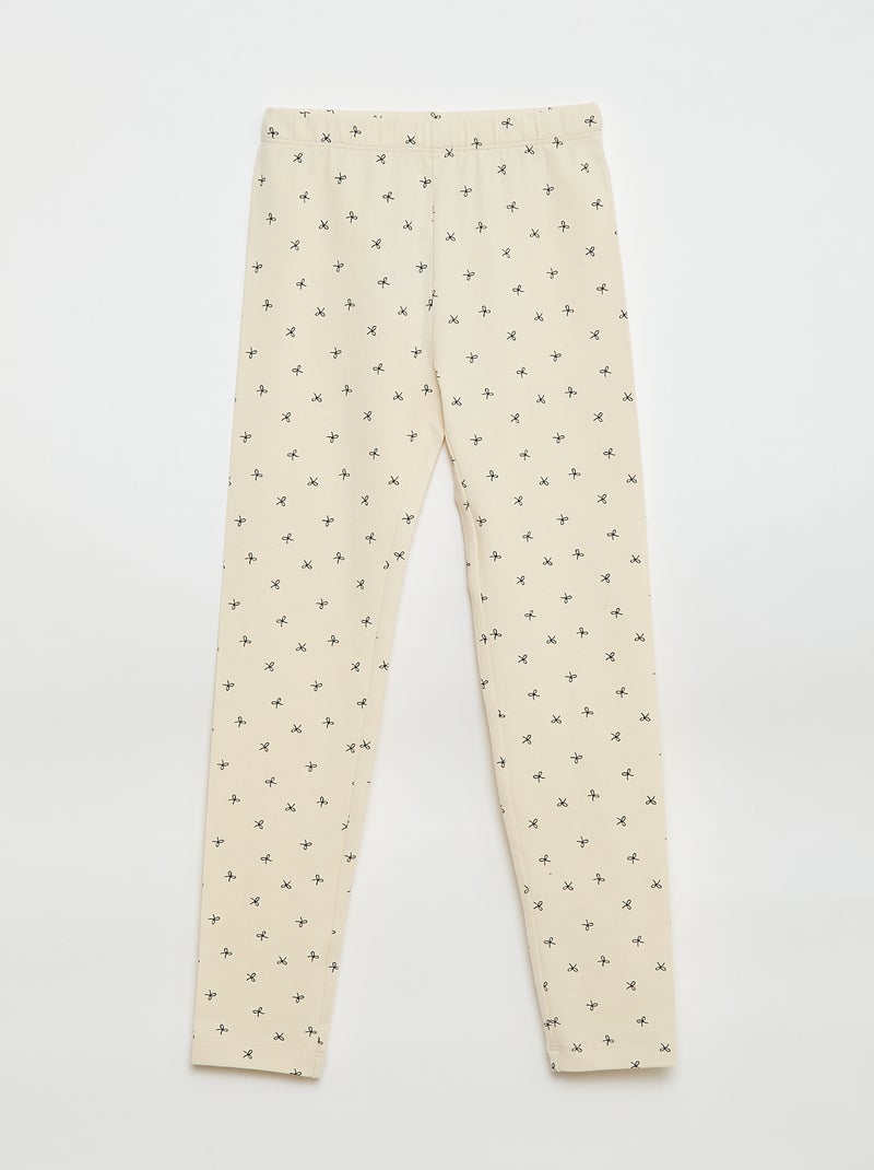 Lot de 2 Leggings longs Beige - Kiabi