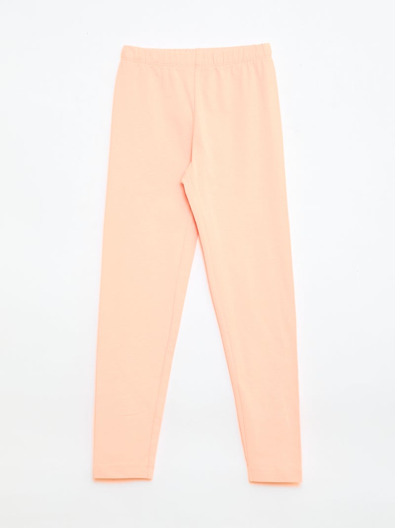 Lot de 2 Leggings longs Orange - Kiabi