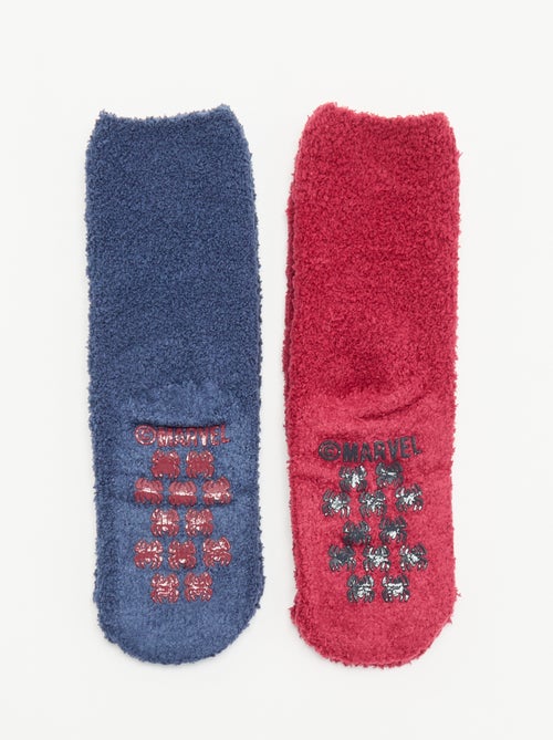 Lot de 2 paires de chaussettes antidérapantes 'Marvel' 'Spider-Man' - Kiabi Lot de 2 paires de chaussettes antidérapantes 'Marvel' 'Spider-Man' - Kiabi