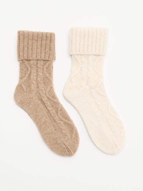 Lot de 2 paires de chaussettes - Kiabi