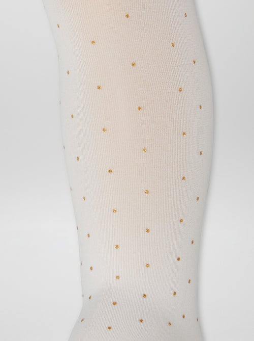 Lot de 2 paires de collants légers fantaisie - Kiabi