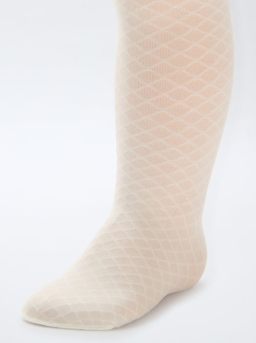 Lot de 2 paires de collants légers fantaisie - Kiabi