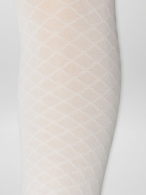 Lot de 2 paires de collants légers fantaisie - Kiabi