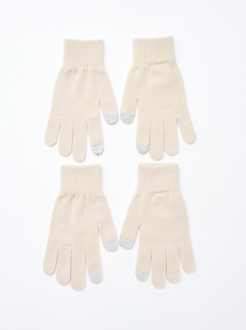 Lot de 2 paires de gants - Kiabi