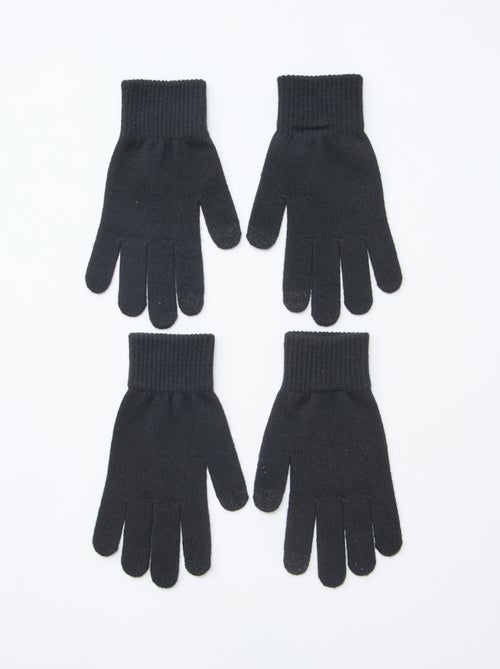 Lot de 2 paires de gants - Kiabi