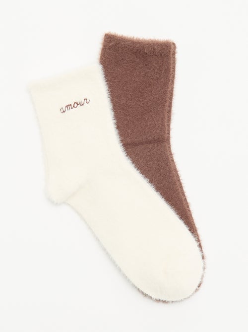 Lot de 2 paires de mi-chaussettes - Kiabi