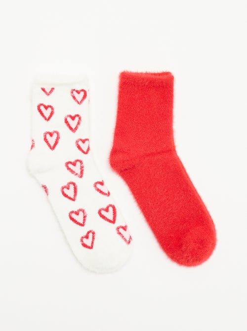 Lot de 2 paires de mi-chaussettes - Kiabi