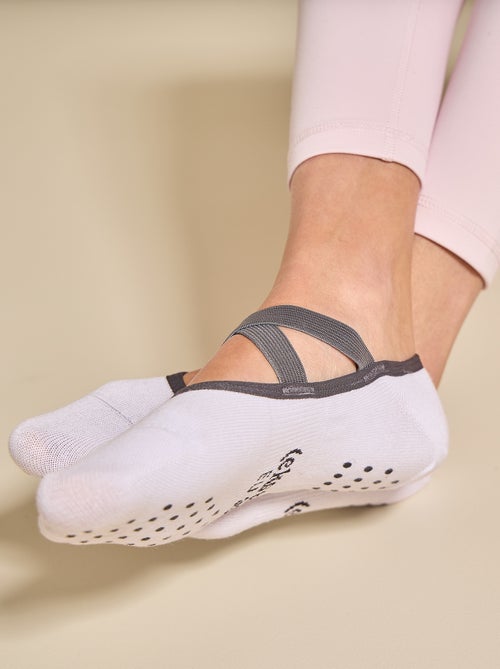 Lot de 2 paires de soquettes yoga - (ekstract) - Kiabi Lot de 2 paires de soquettes yoga - (ekstract) - Kiabi