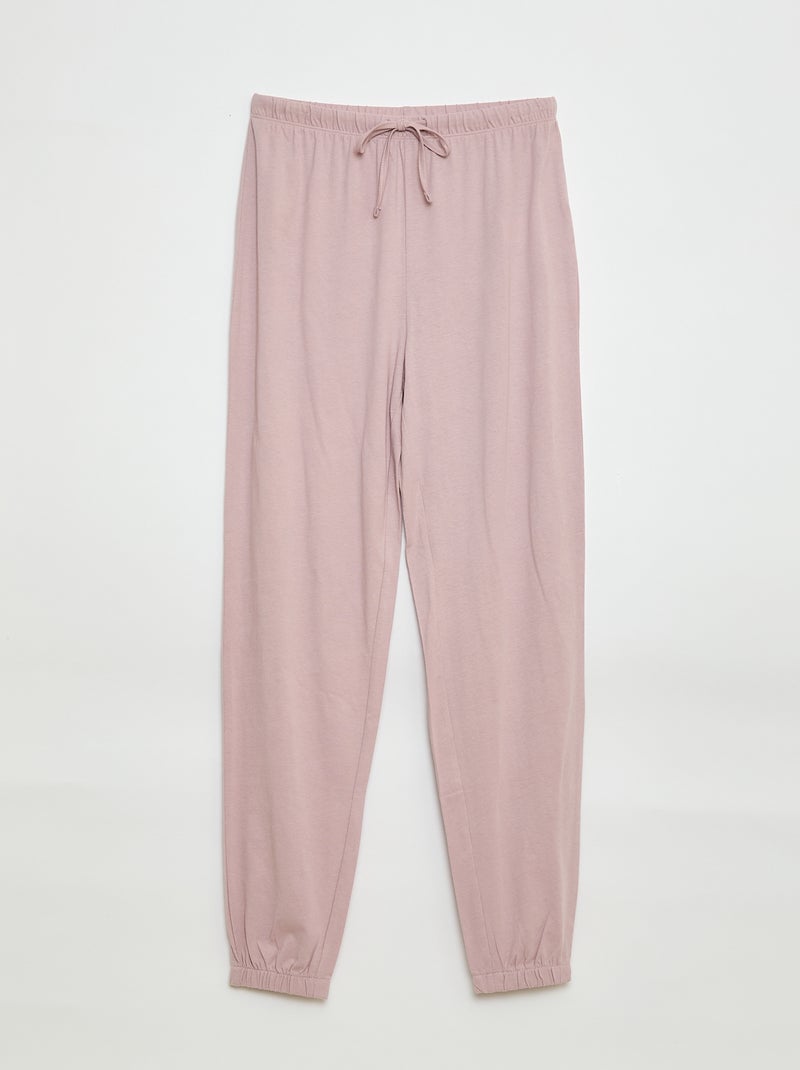 Lot de 2 pantalons de pyjama Rose/gris - Kiabi