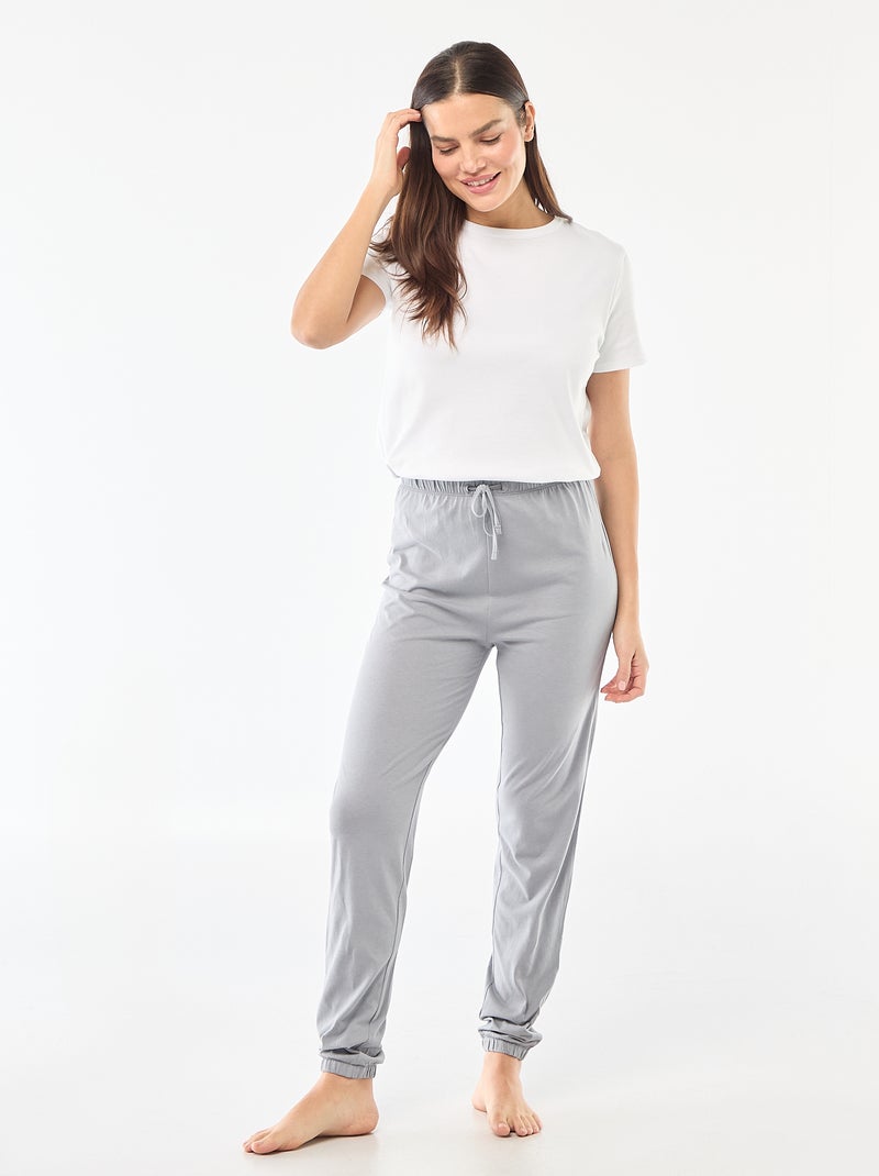 Lot de 2 pantalons de pyjama Rose/gris - Kiabi