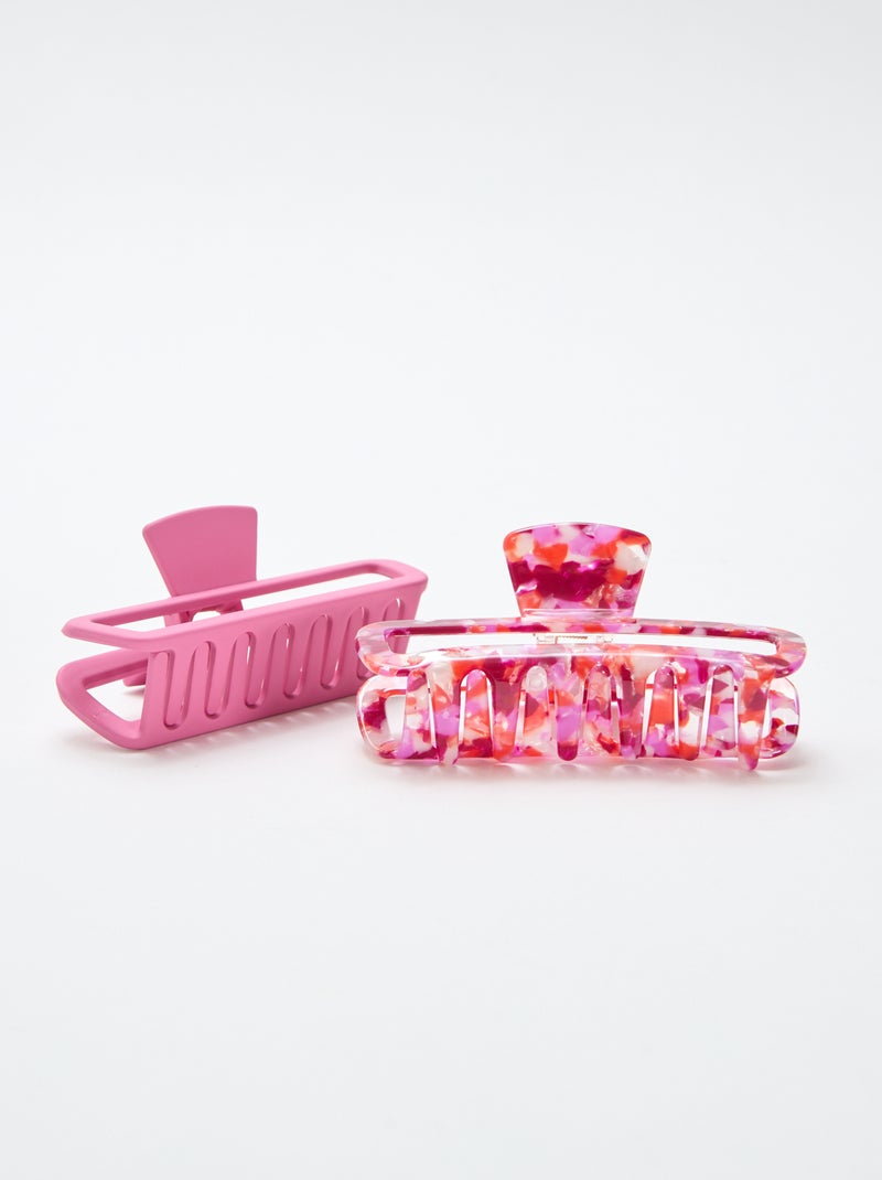 Lot de 2 pinces crabe Rose - Kiabi