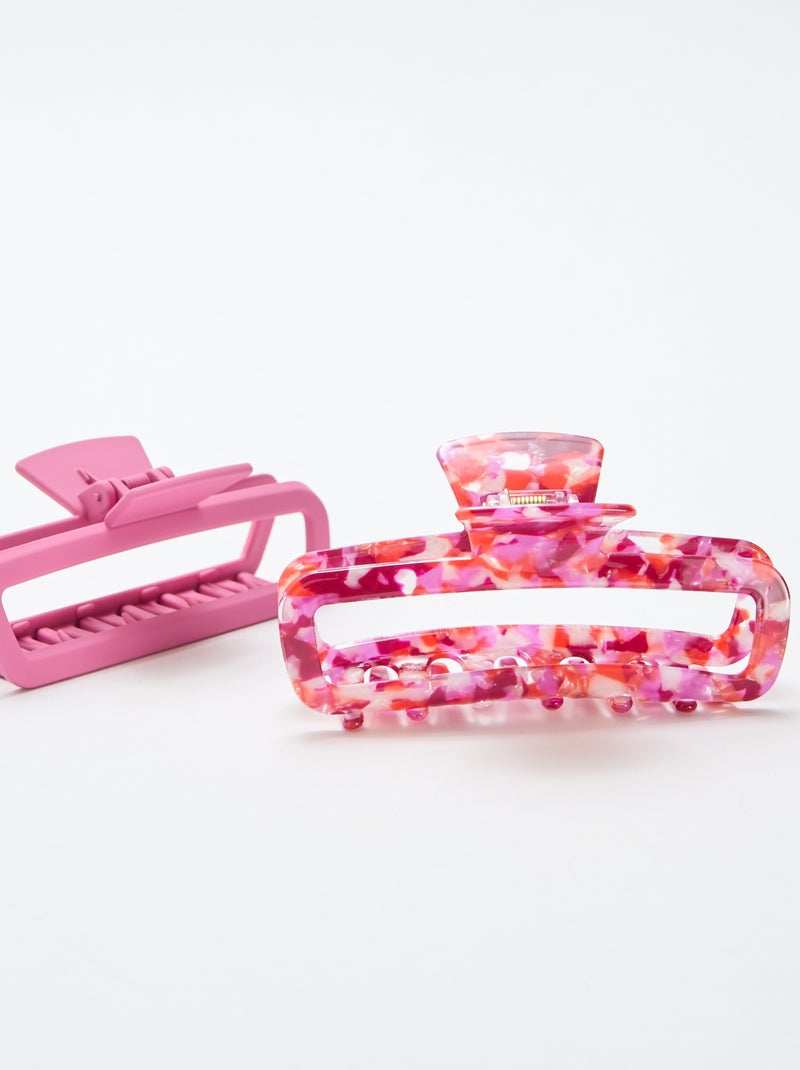 Lot de 2 pinces crabe Rose - Kiabi