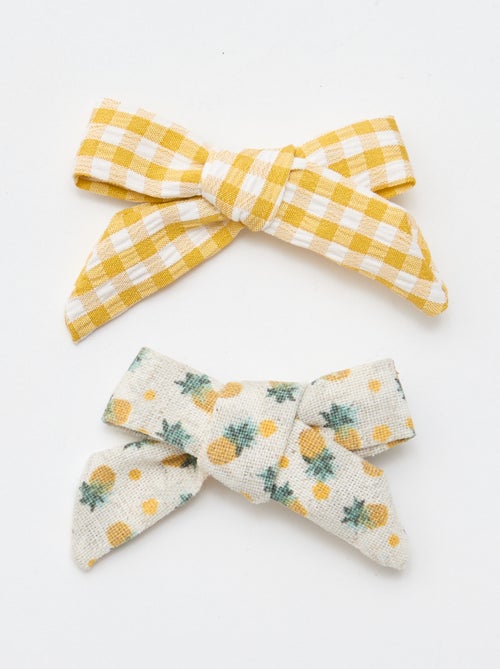 Lot de 2 pinces croco à noeuds - Kiabi