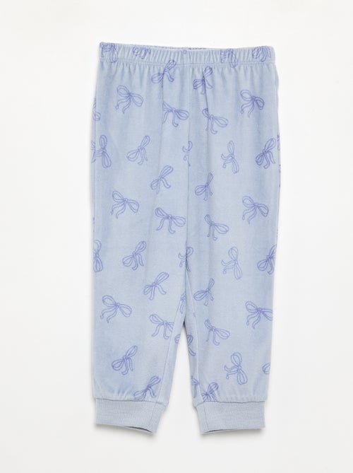Lot de 2 pyjamas 2 pièces en polaire imprimé - Kiabi