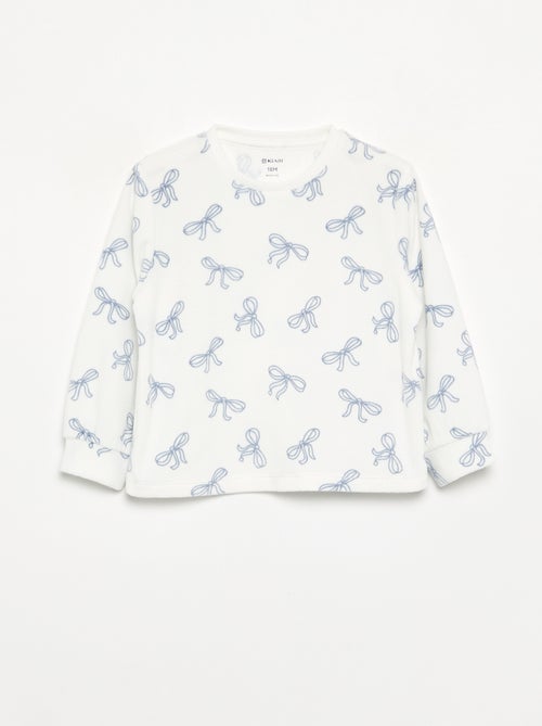 Lot de 2 pyjamas 2 pièces en polaire imprimé - Kiabi