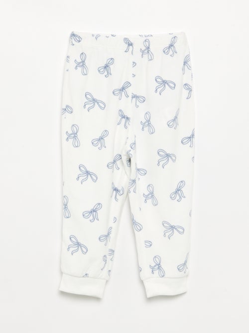 Lot de 2 pyjamas 2 pièces en polaire imprimé - Kiabi