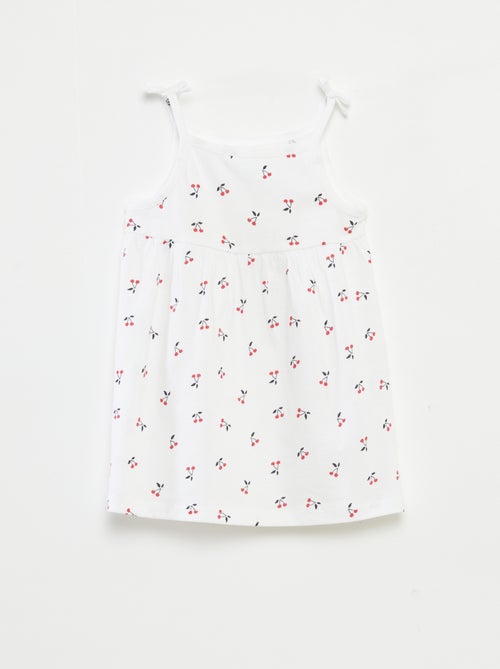 Lot de 2 robes à bretelles avec noeuds - Kiabi