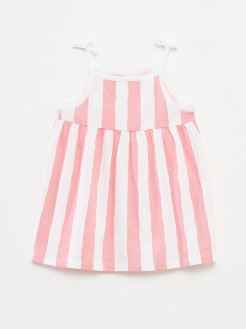 Lot de 2 robes à bretelles avec noeuds - Kiabi