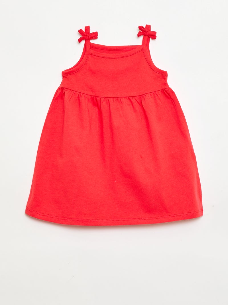 Lot de 2 robes à bretelles Blanc - Kiabi