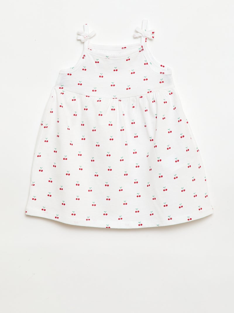 Lot de 2 robes à bretelles Blanc - Kiabi