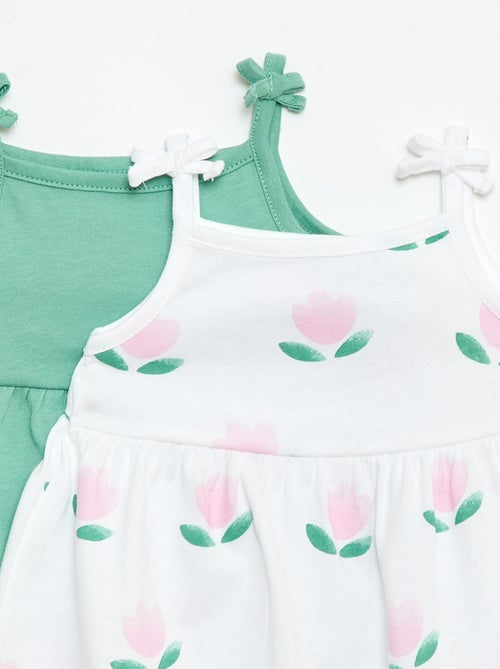 Lot de 2 robes à bretelles - Kiabi