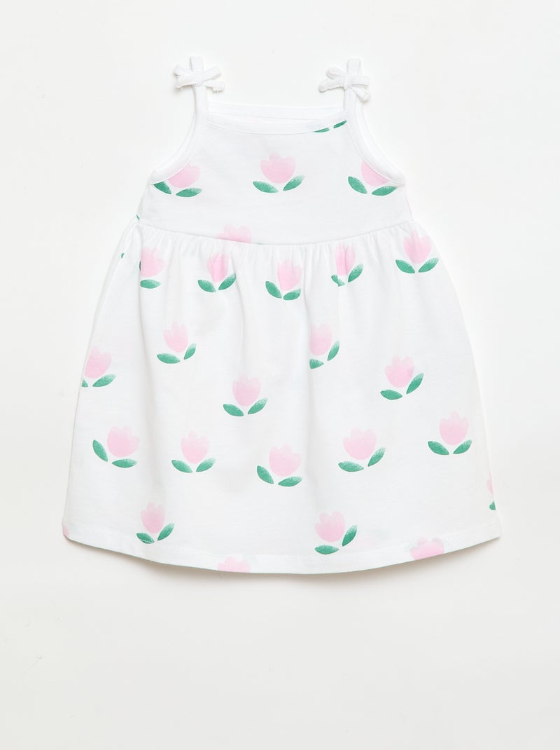 Lot de 2 robes à bretelles Blanc - Kiabi