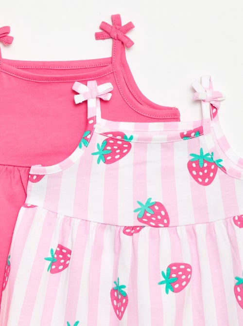 Lot de 2 robes à bretelles - Kiabi