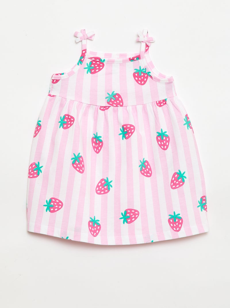 Lot de 2 robes à bretelles Jaune - Kiabi