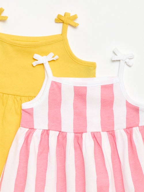 Lot de 2 robes à bretelles - Kiabi