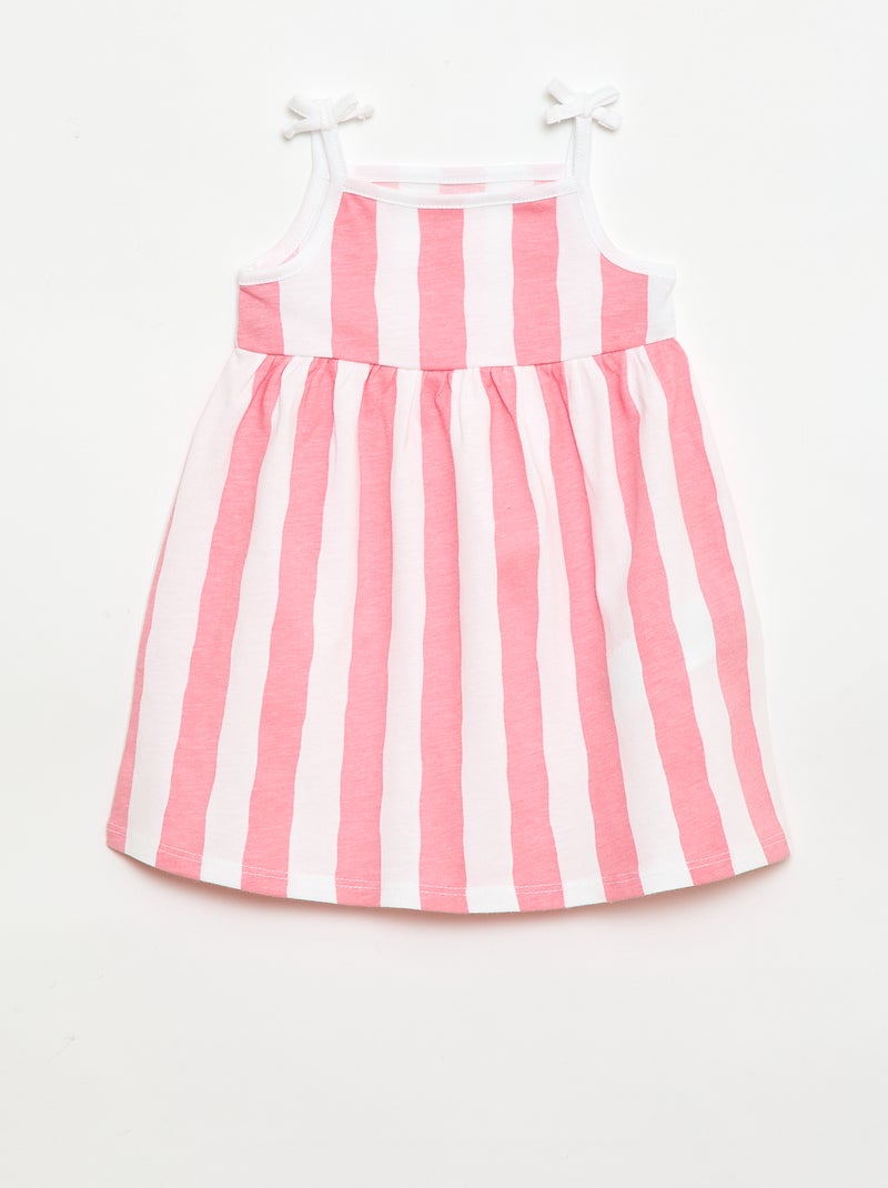 Lot de 2 robes à bretelles Rose - Kiabi