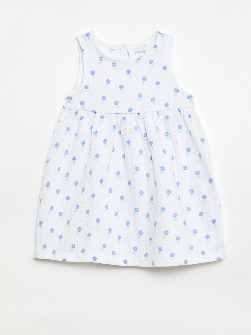 Lot de 2 robes avec nœud fantaisie Blanc - Kiabi